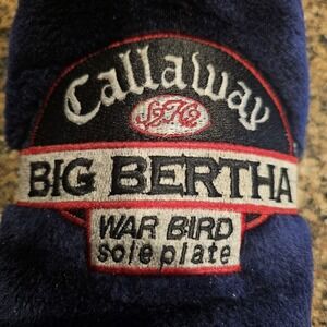 Callaway Big Bertha S2H2 War Bird Sole Plate Golf Club Head Cover 3 Wood Sock